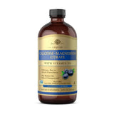 Liquid Calcium Magnesium Citrate with Vitamin D3 Natural Blueberry Flavor 16 oz By Solgar