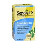 Senokot-S Natural Vegetable Laxative Ingredient Plus Stool Softener 60 tabs By Senokot
