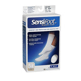 Jobst Sensifoot 남성 및 여성 크루 스타일 당뇨병 화이트 양말 미디엄 각 By Jobst