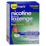 Sunmark Nicotine Polocrilex Lozenge Count of 72 By Sunmark