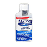 Mucinex Fast-Max Adult Liquid For Cold Flu And Sore Throat 6 oz By Mucinex