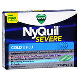 Vicks NyQuil 중증 감기 및 독감 당의정 24정 바이 NyQuil