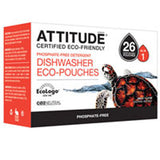 Dishwasher Detergent Eco Pouches 26 Pouch By Attitude