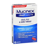 Mucinex Fast-Max Cold -Flu -Sore Throat 20 Caplets By Mucinex