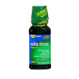 Sunmark Nite Time Cold Flu Liquid 8 oz By Sunmark