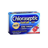 Chloraseptic Total Sore Throat Plus Cough Lozenges Sugar Free Wild Cherry 15 Each By Chloraseptic