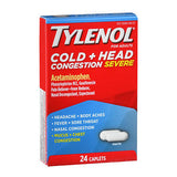 TYLENOL Cold Head Congestion Severe Caplets 24 Caps By Tylenol