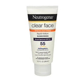 Neutrogena Clear Face Liquid-Lotion SPF 55 3 oz By Neutrogena