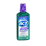 ACT Total Care Sensitive Formula Anticavity Fluoride Mouthwash Mild Mint 18 oz By Act