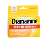 Dramamine Motion Sickness Relief Chewable Tablets Orange Flavored 8 Tabs By Med Tech Products