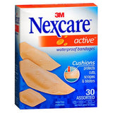 Nexcare Active Waterproof Assorted Bandages 30 Each By 3M