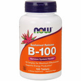 Sustained Release B-100 100 Tabs By Now Foods