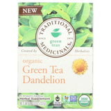 Organic Green Tea Dandelion 16 Bag By Traditional Medicinals