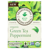 Organic Green Tea Peppermint 16 Bag By Traditional Medicinals