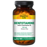 Vitamin B1 with Benfotiamine 60 Vcaps By Country Life