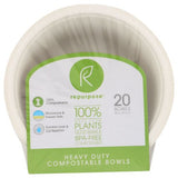 Bowls Compostable 20 Count (Case of 12) By Repurpose