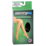 Knee High Stockings Sheer Firm Compression Black Medium Count of 2 By Scott Specialties