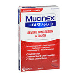 Mucinex Fast Max Severe Congestion & Cough Caplets 20 Caplets By Airborne
