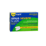 Sunmark Sinus Congestion Pain Severe Caplets 24 Count By Sunmark