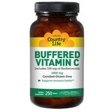 Buffered Vitamin C with Bioflavonoids 250 Tabs By Country Life