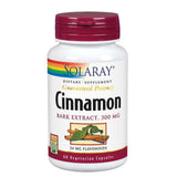 Cinnamon Bark Extract 60 Caps By Solaray