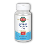 Lithium Orotate 60 Caps By Kal