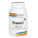 Vitamin E 400 IU 100 Softgels By Solaray