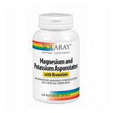 Magnesium & Potassium Asporotates 120 Caps By Solaray