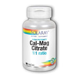 Cal-Mag Citrate 90 Caps By Solaray