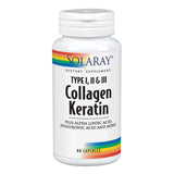 Collagen Keratin 60 Caps By Solaray