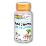 Food Carotene 100 Softgels By Solaray