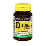 Vitamin D400 100 Softgels By Mason