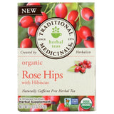 Organic Tea Rose Hips with Hibiscus 16 Bags By Traditional Medicinals
