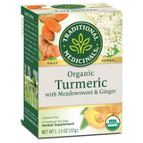 Organic Tea Turmeric with Meadowsweet & Ginger 16 Bags By Traditional Medicinals