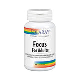 Focus for Adults 60 Veg Caps By Solaray