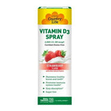 Vitamin D3 Spray Strawberry 0.81 Oz, 150 sprays By Country Life
