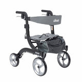 4개의 바퀴 Rollator Nitro 검정 조정가능한 고도 알루미늄 구조 드라이브 의학에 의하여 1의 수