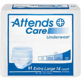 Unisex Adult Absorbent Underwear Count of 56 By Attends