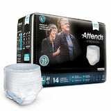 Unisex Adult Absorbent Underwear Attends Premier X-Large Count of 14 By Attends