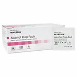 Alcohol Prep Pad McKesson Isopropyl Alcohol, 70% Individual Packet Medium , 1.2 X 2 - 3/5 inch Steri Count of 4000 By McKesson