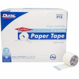 Medical Tape Caliber Short Roll Paper 1 inch X 1-1/2 Yard White NonSterile Count of 500 By Dukal