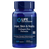 Hair-Skin & Nails Collagen Plus Formula 120 Tabs By Life Extension