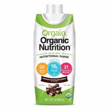 Oral Supplement Orgain  Organic Nutritional Shake Creamy Chocolate Fudge Flavor 11 oz. Container Car Count of 12 By Orgain