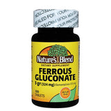 Nature's Blend Ferrous Gluconate Tablets 100 Tabs By Nature's Blend