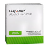 Easy Touch Alcohol Prep Pads 200 Each By Mhc Medical Products