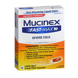 Mucinex Fast-Max Severe Cold Liquid Gels 16 Caps By Airborne