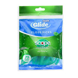 Oral-B Pro-Health Floss Picks + Scope Outlast Long Lasting Mint Flavor 75 Each By Oral-B