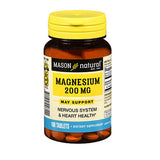 Mason Natural Magnesium Tablets 100 Tabs By Mason