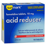 Sunmark Famotidine Acid Reducer Tablets Count of 90 By Sunmark