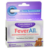 Feverall 어린이용 아세트아미노펜 좌약 6정씩 Feverall